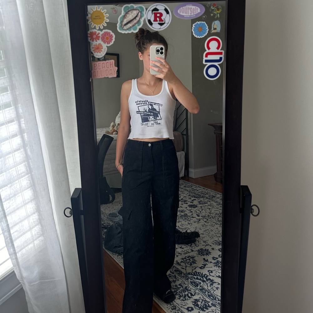 Wild Fable Black Cargo Pants Wide Leg